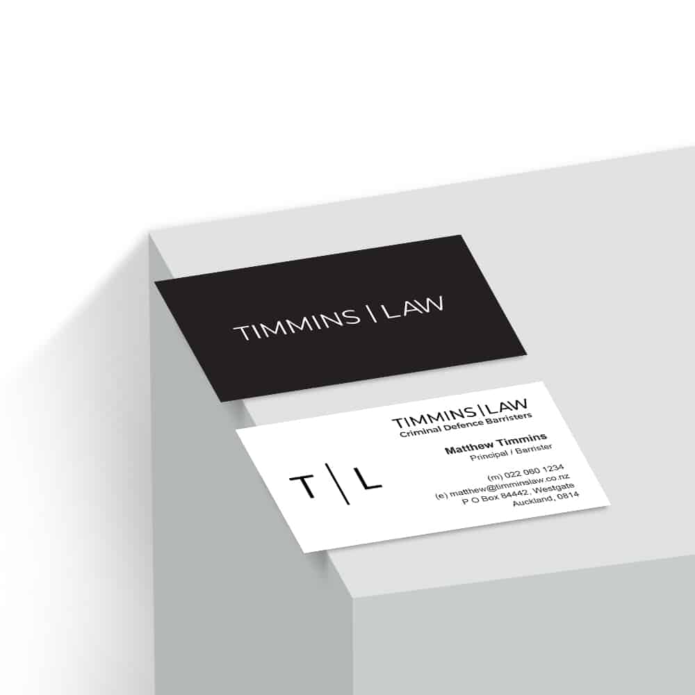 Timmins Law Business Card Design
