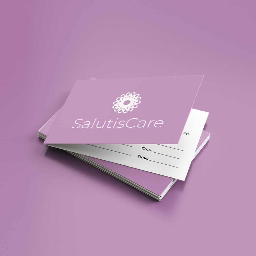 SalutisCare Business Card Design
