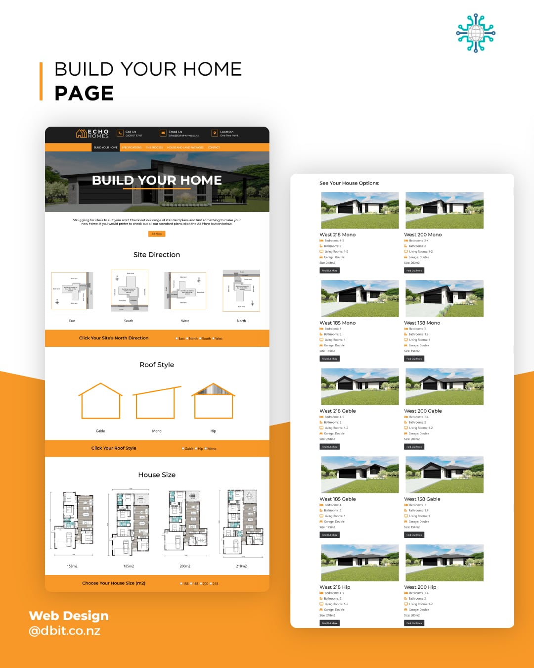 Echo Homes Web Design Slide