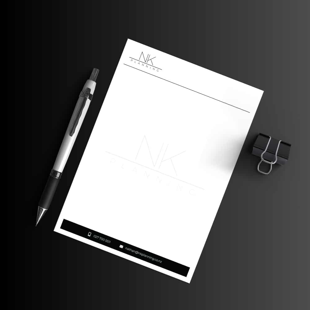 NK Planning Letterhead Design